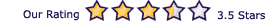 The Ramada Hotel received a 3.5 star rating.